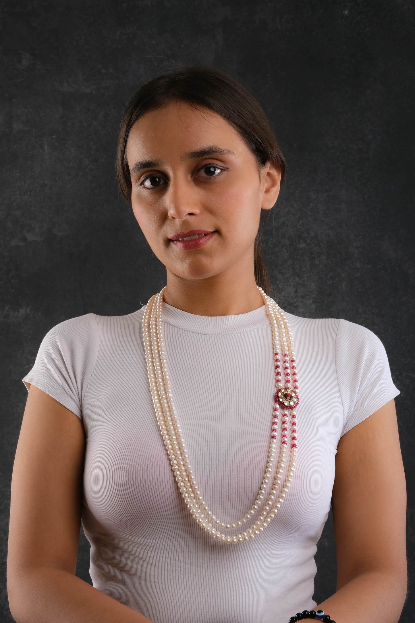 Pearl Kundan Royal Necklace