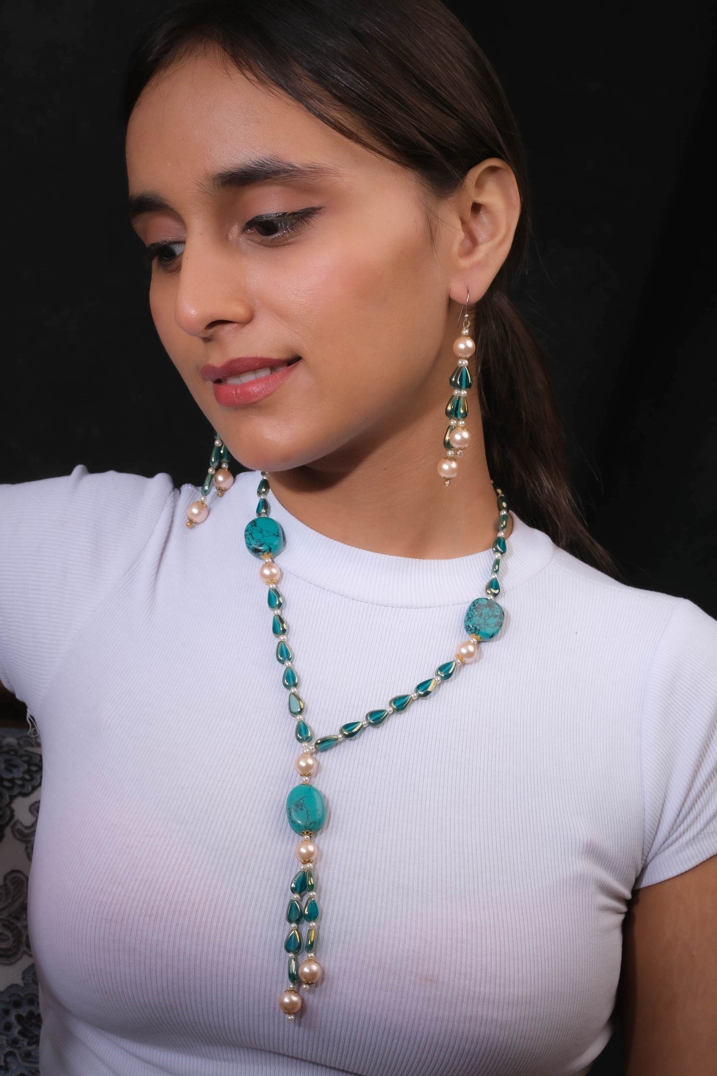 Aqua Aurora Necklace Set