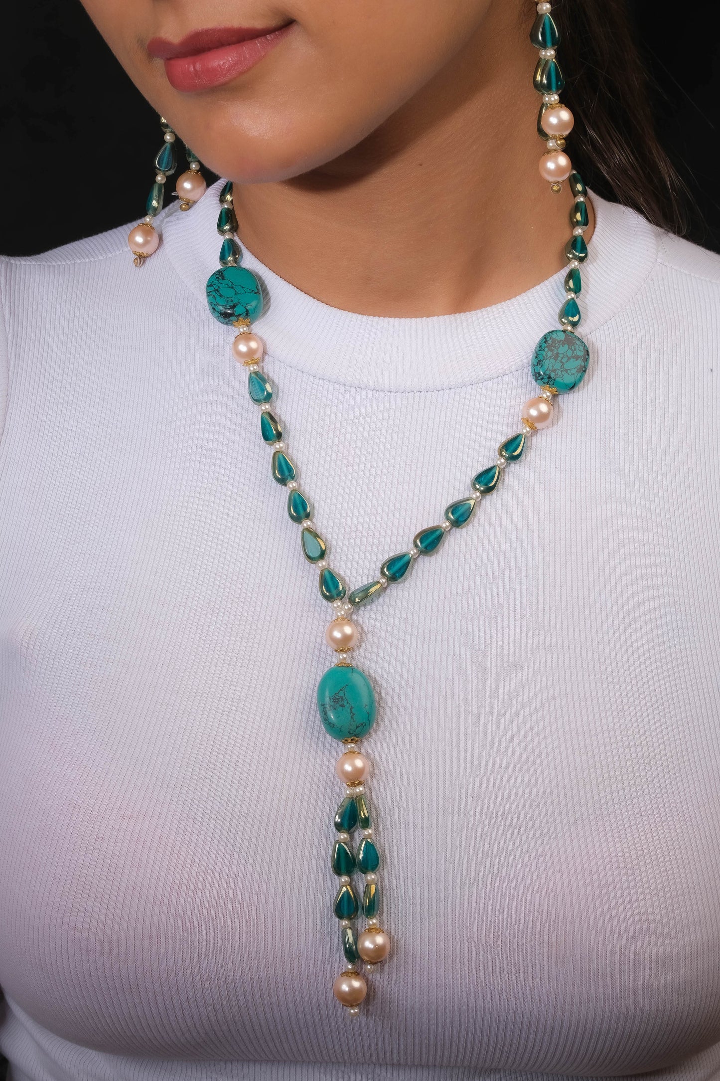 Aqua Aurora Necklace Set