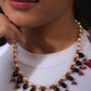 Pearl And Black Beads Necklace