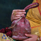 Maroon Antique Zari Potli Bag