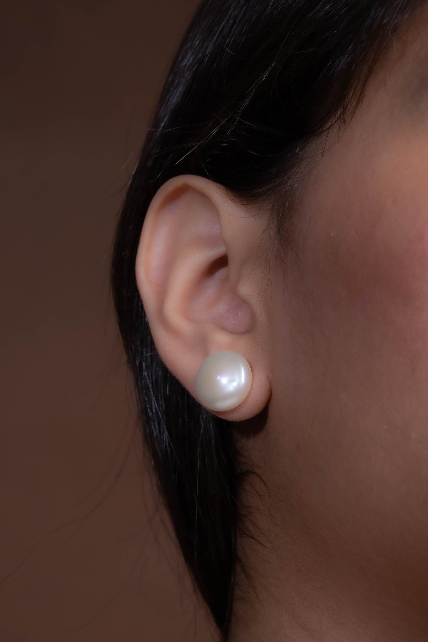 Coin Pearl Studs