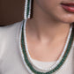 Nargis Pearl And Green Quartz Melons Necklace