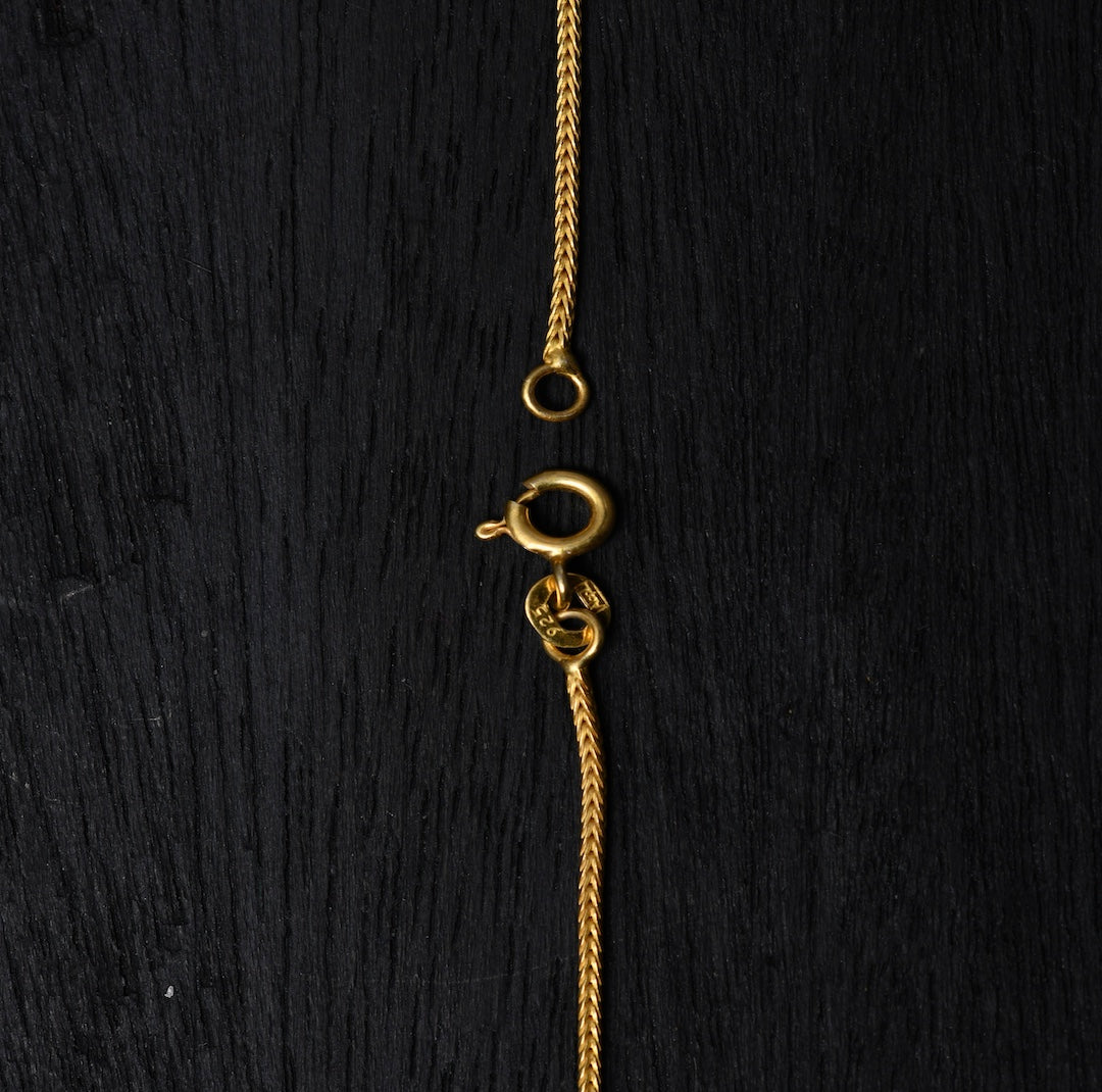 Gold Plated Foxtail Silver Chain