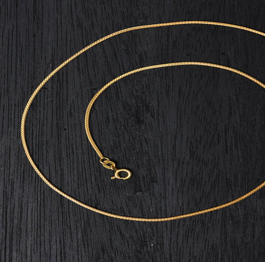 Gold Plated Foxtail Silver Chain