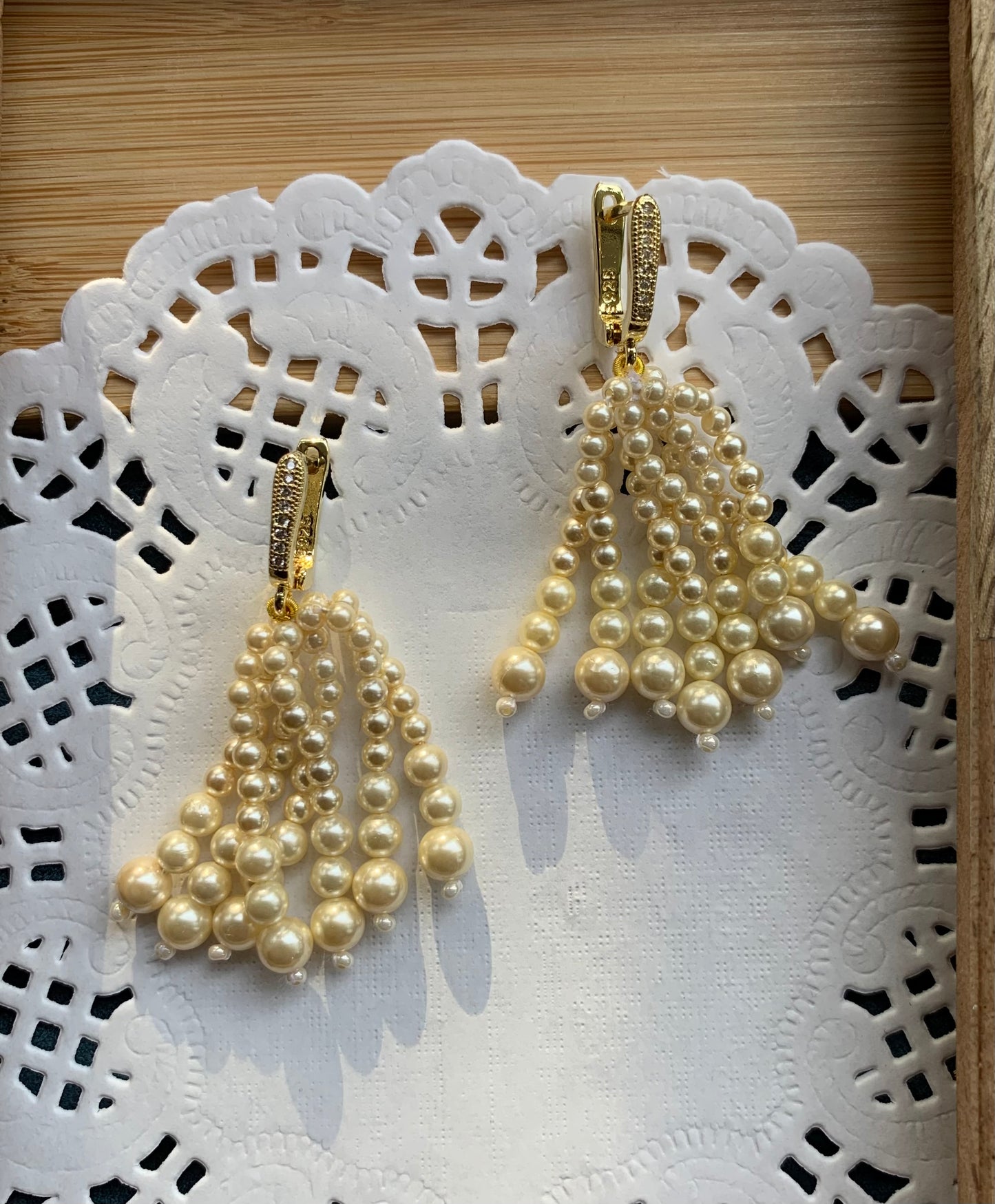 Pearl Tassel Earrings
