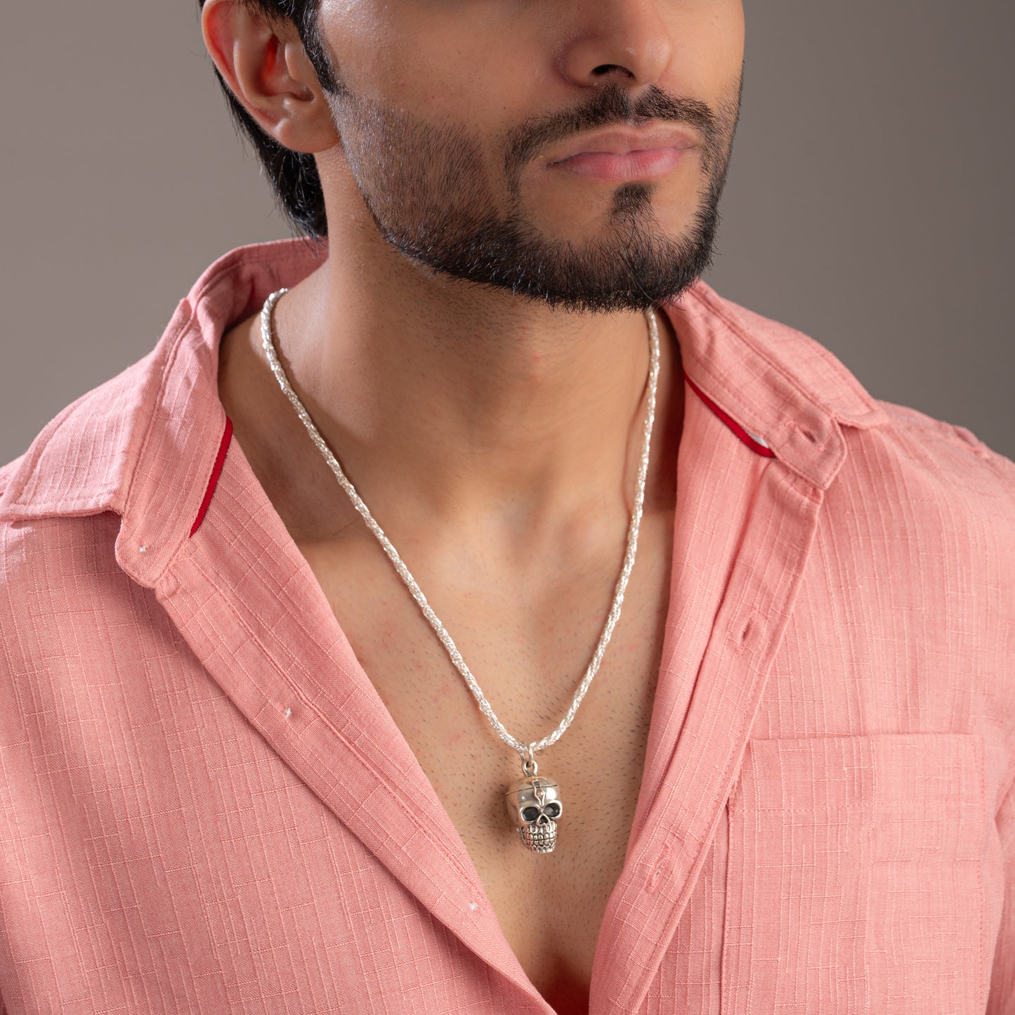 Men Openable Skull Pendant
