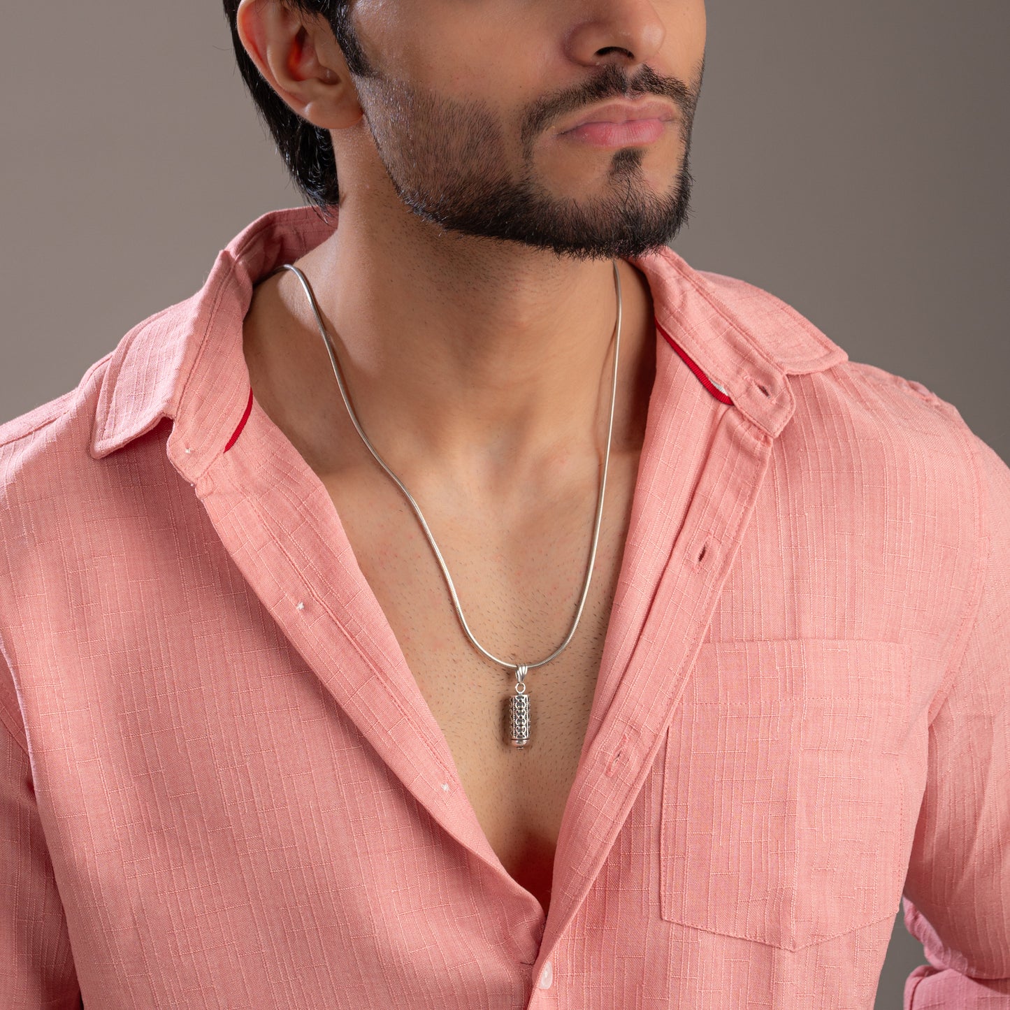 Tube Container Silver Taweez