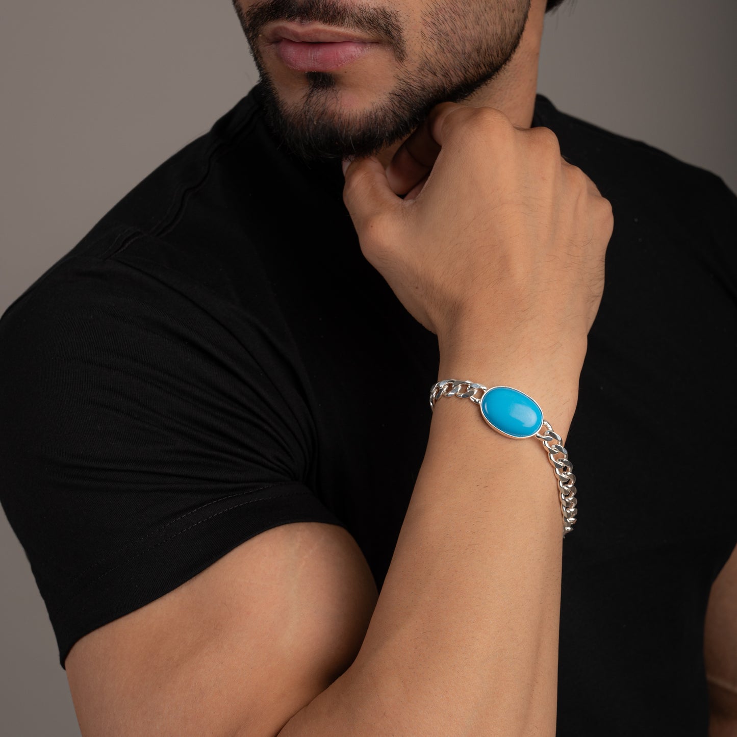 Bold Bandit Salmaan Silver Bracelet