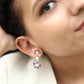 Gingko Leaf Pearl Earrings