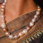 Pink Baroque Pearls Necklace