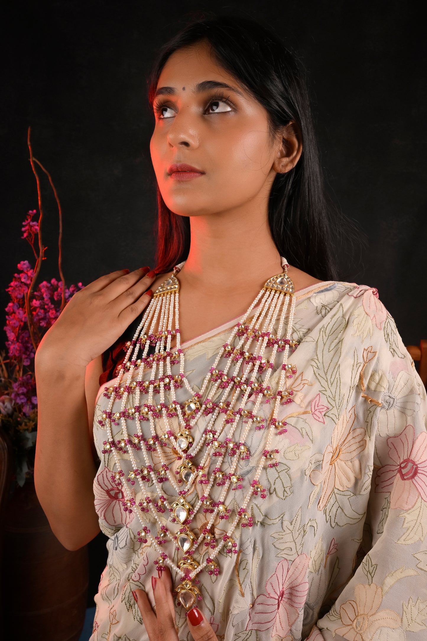 Jahanara Kundan Pearl Necklace