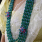 Turquoise And Green Onyx Layered Necklace