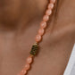 Peach Agates and Zircon Neklace