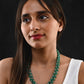 Pearl Green Onyx Double Layered Necklace