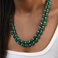 Pearl Green Onyx Double Layered Necklace