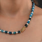 Pearl Blue Agates Necklace