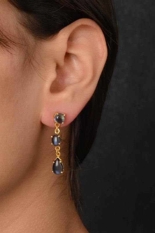 Blue Crystal Magic Earrings
