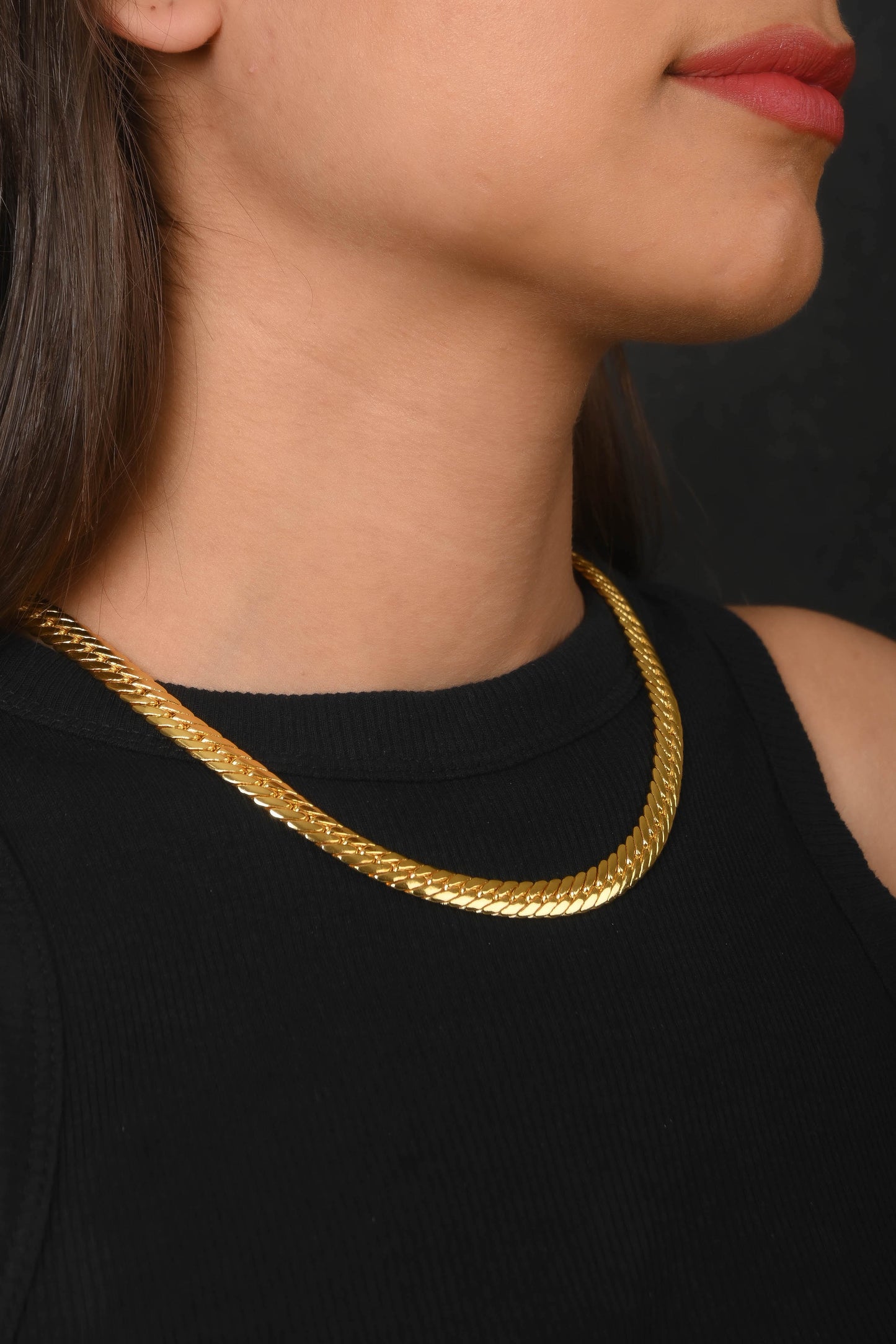 Gold Weave Luxe Chain Necklace