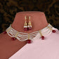 Ruby Drops Vaijayanti Layered Pearls Set