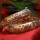 "Gulbahar" Silver Bangle ( Set Of 2)