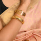 "Gulbahar" Gold Plated Silver Bangle