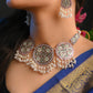 Samaira Purani Dilli Silver Necklace Set