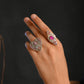 Mahnoor Silver Ring