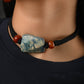 Blue Agates and Carnelian Choker