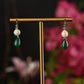 Pearl Green Quartz Drops