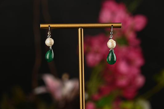 Pearl Green Quartz Drops