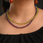 Amethyst Peridot Strings Necklace