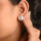 Elegant Coin Pearl Studs (925 Silver)