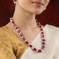 Tasseled Pearl And Ruby Set