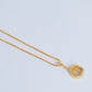 Natural Citrine Pendant With Chain