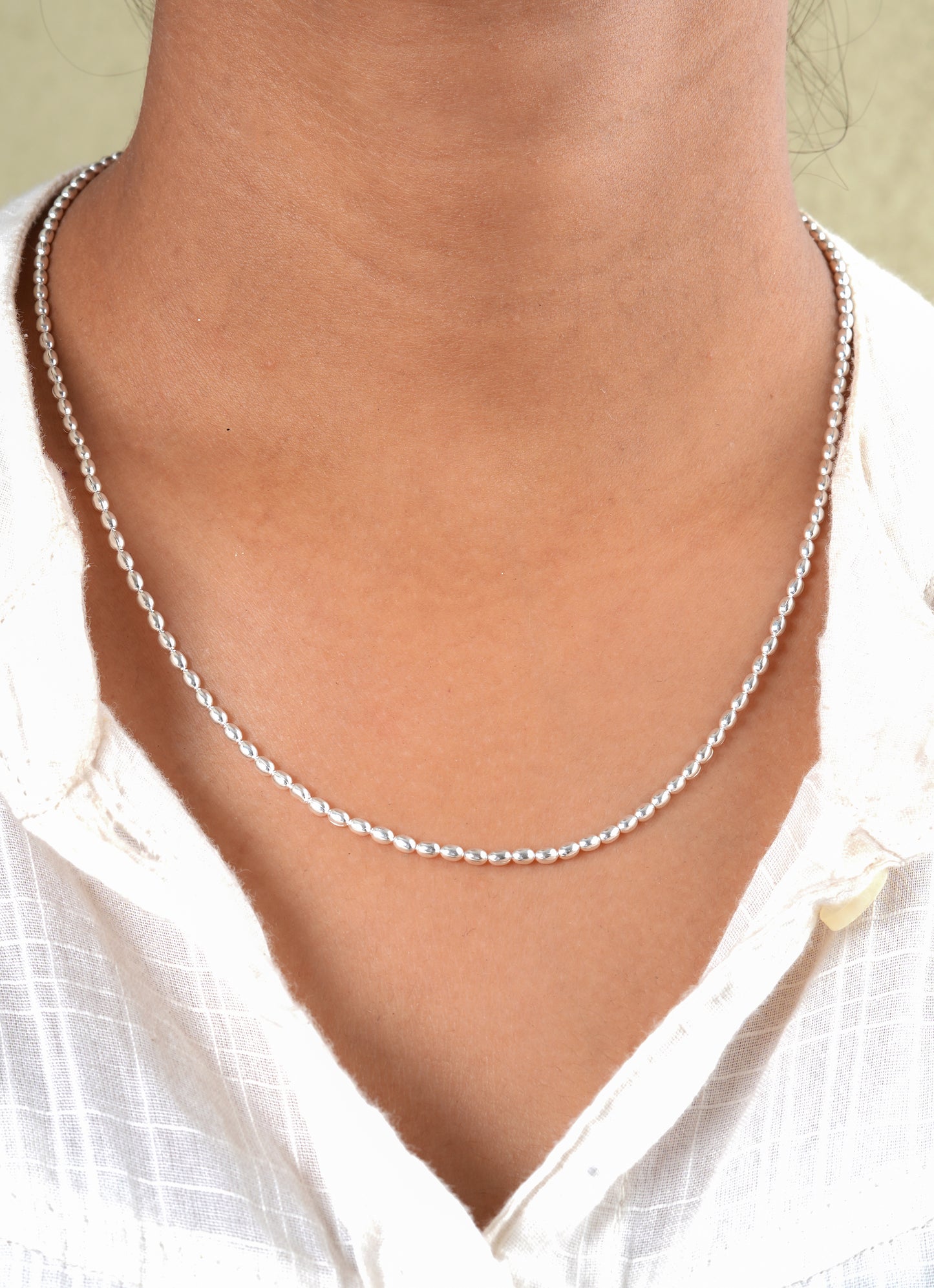 Everyday Silver Ovals Chain