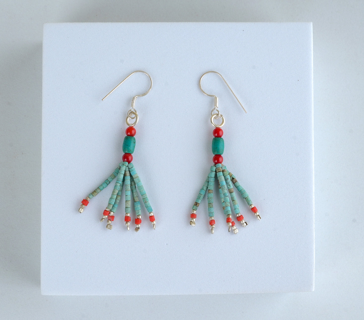 Turquoise bead earrings