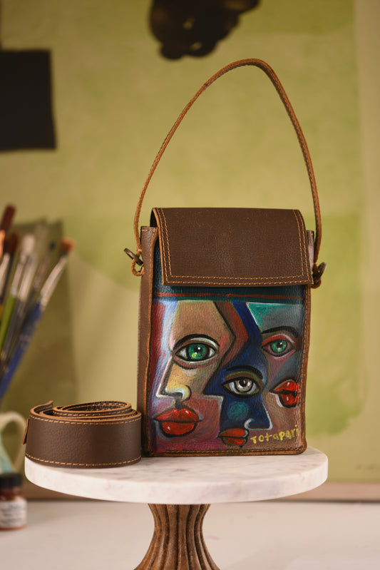 Expressions Handpainted Leather Sling