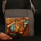 "Soul Portraits" Hand Painted Leather Sling Bag (7)