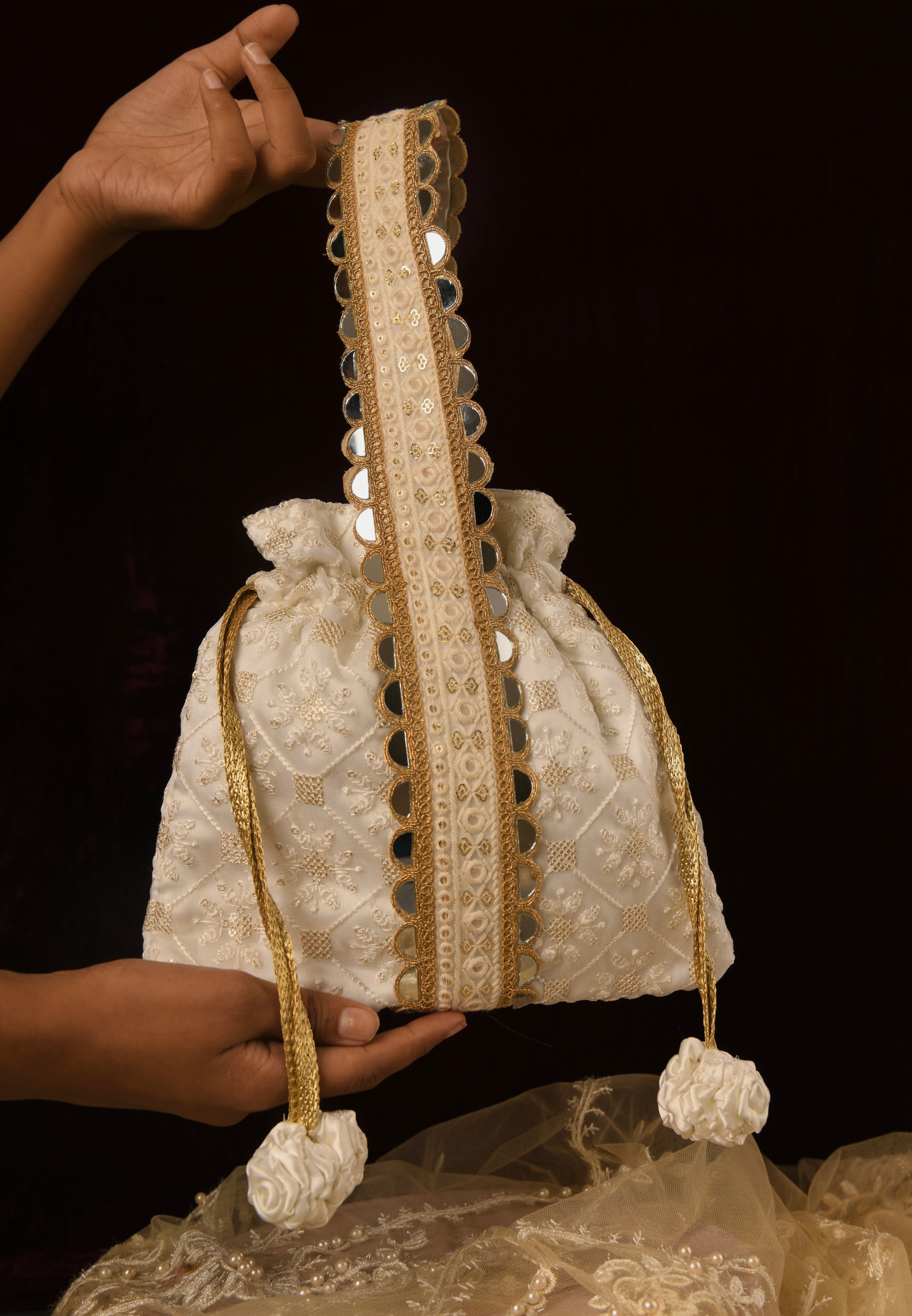 beautiful bridal fancy potli bags #bridalpotlibags #aigenerated #bridalbags  #wedding - YouTube