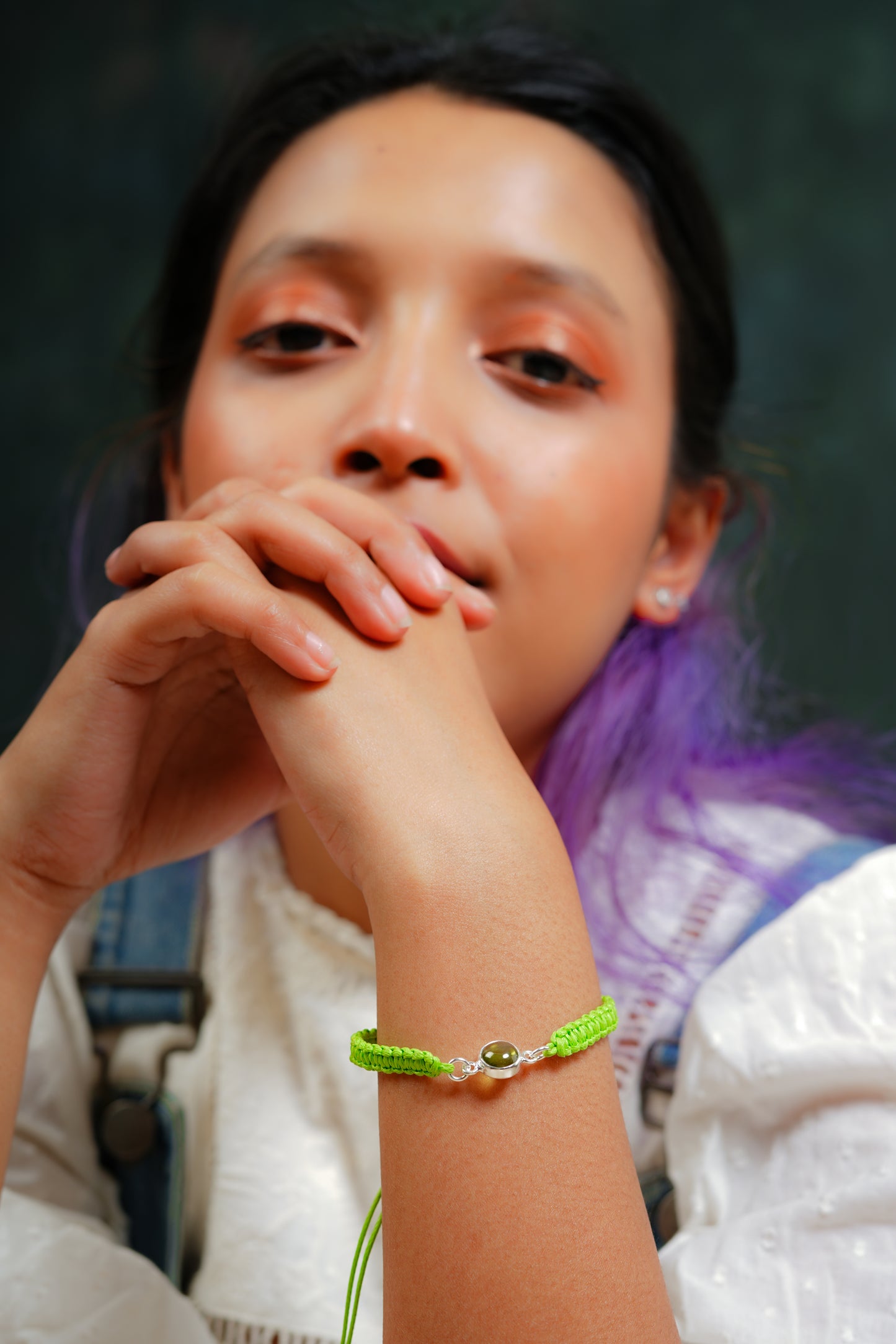 Volcano Goddess Peridot Bracelet