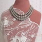 Moonlit Elegance Layered Pearl Necklace