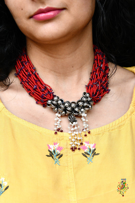 Tribal Crimson Necklace