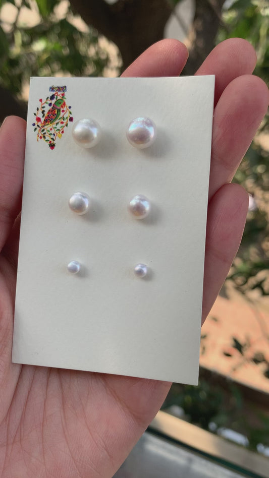 Freshwater Pearl Studs Set