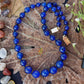 Cobalt Blue Classic Agates Necklace