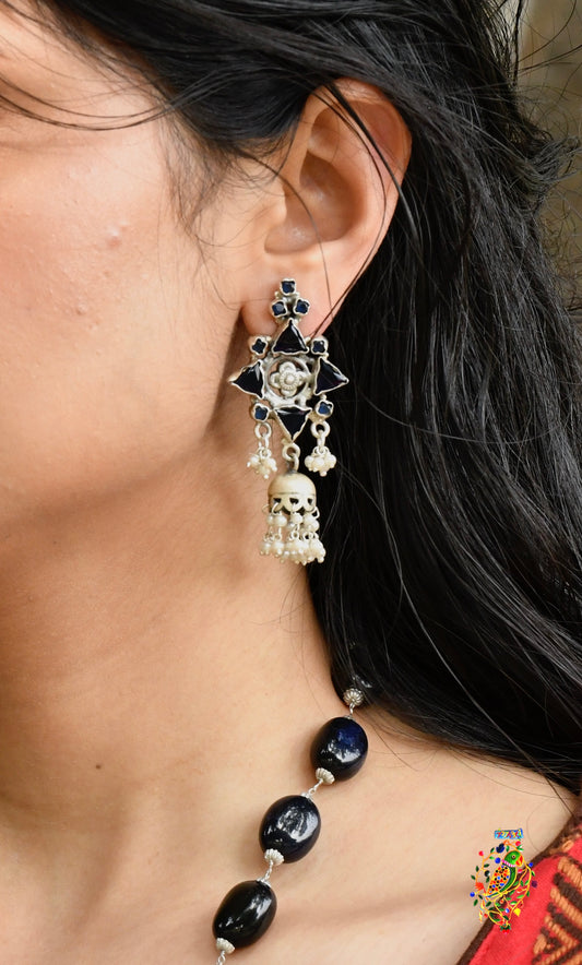 Black Onyx Jhumki