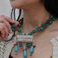 Turquoise Affair Silver Necklace
