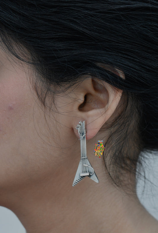 Mini Guitar Earrings