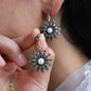 Marcasite Flower Earrings