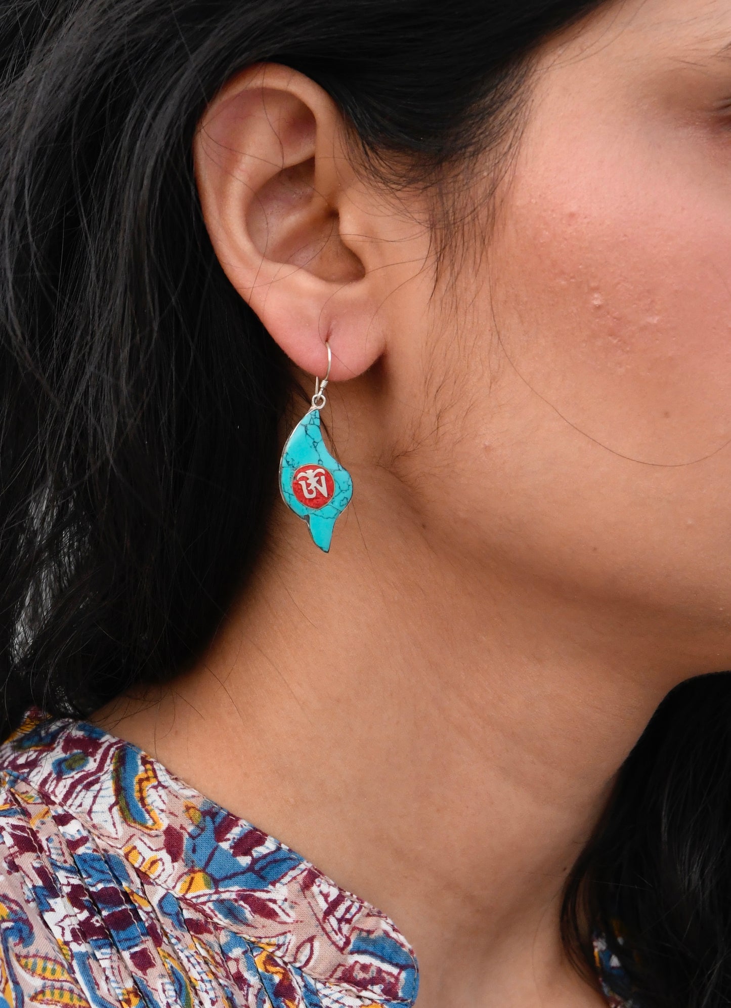 Turquoise Tibetan Earrings II